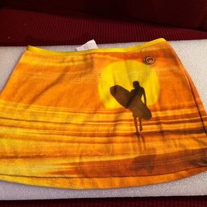 Vintage ARRON CHANG bathing suit swim skirt